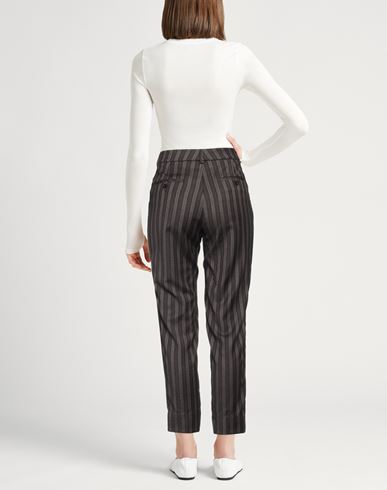 Peserico Woman Pants Dark brown Size 6 Virgin Wool