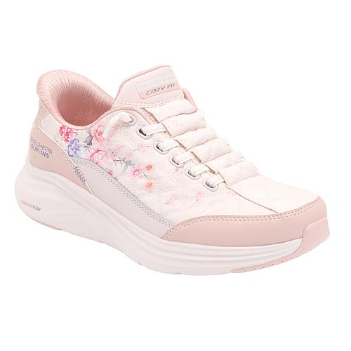 Slip-ins Cozy Fit Contour Foam Floral Shoes - Pink