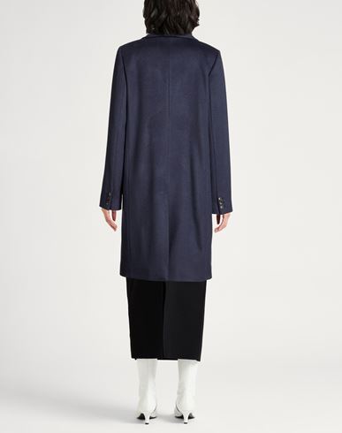 Woman Coat Midnight blue Size 6 Wool
