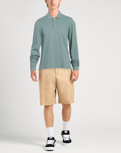 Man Polo shirt Sage green Size M Cotton