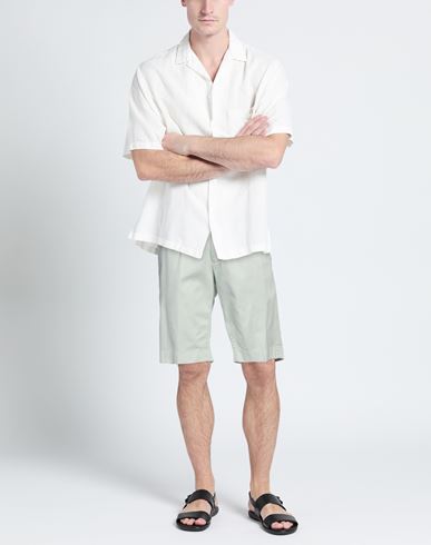 Fradi Man Shorts & Bermuda Shorts Light green Size 28 Cotton, Lyocell, Elastane