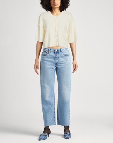 Officine Générale Woman Cardigan Ivory Size M Viscose, Polyamide, Alpaca wool, Elastane