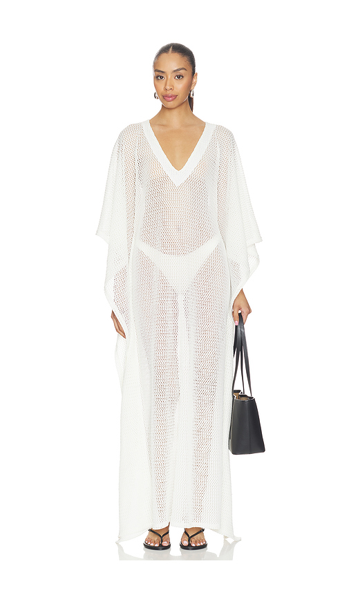 Ripley Rader Fishnet Caftan in Ivory. - M also in