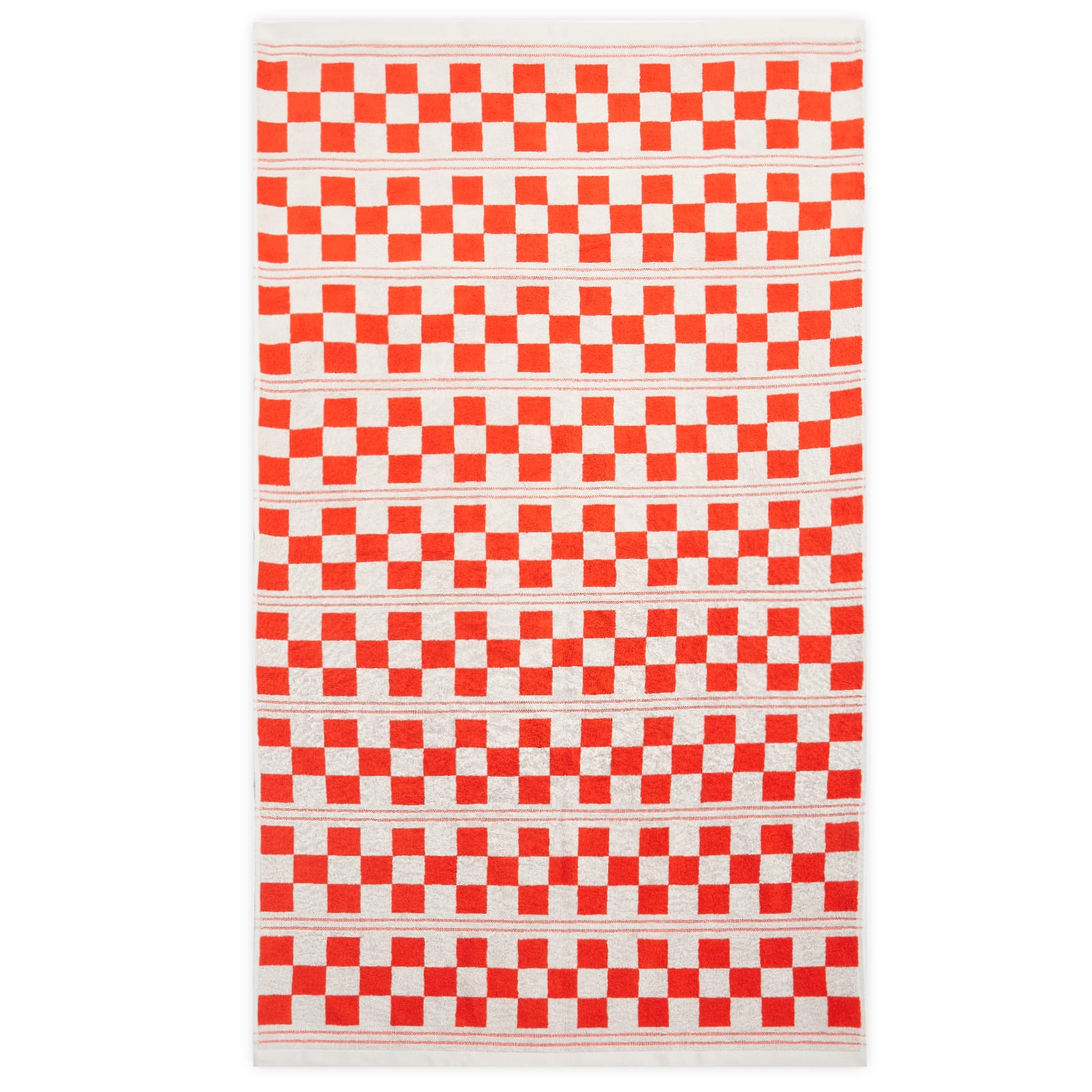 Busby Limited Edition Pool Towel in Cloud/Ranch Red 