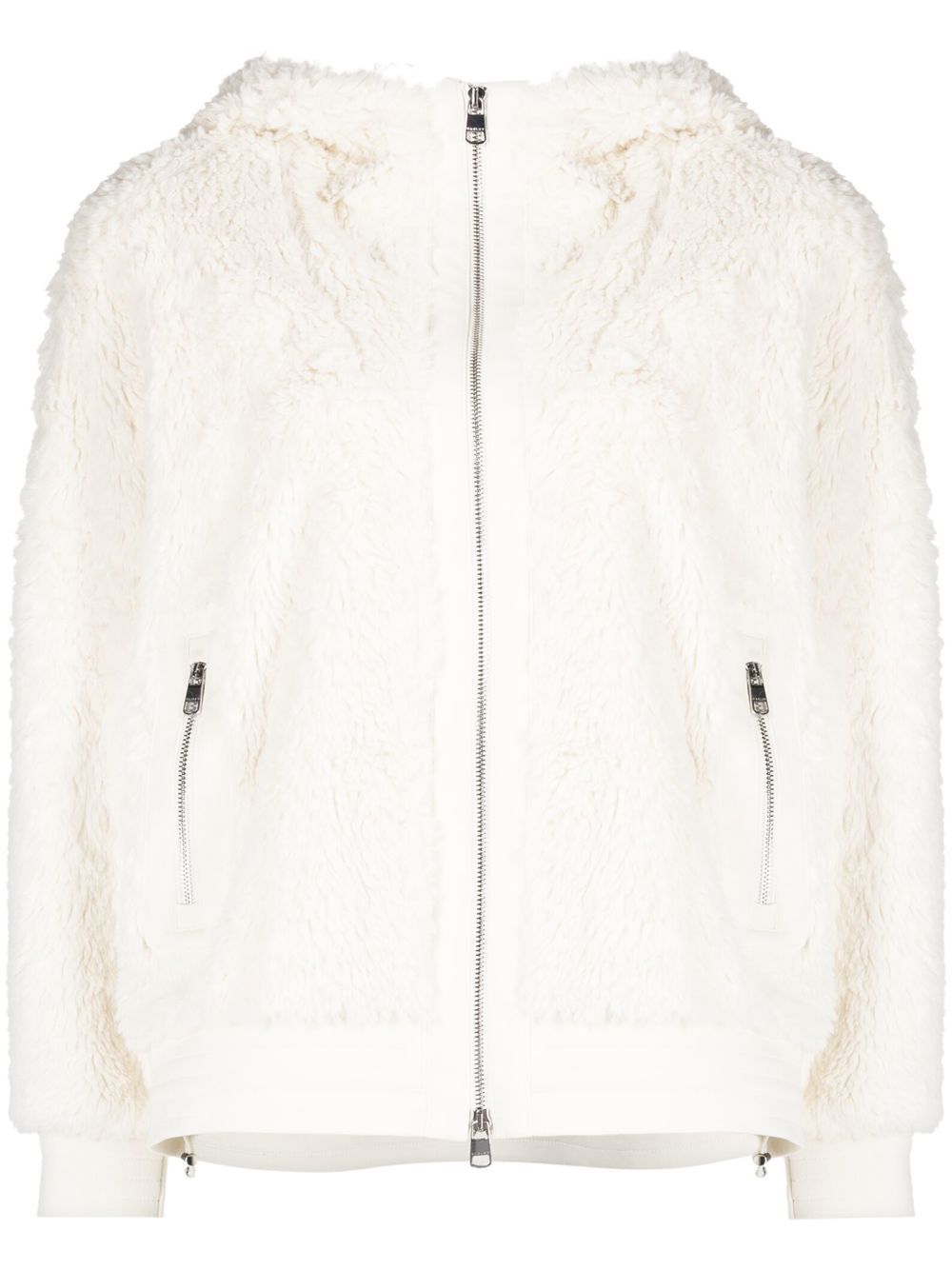 Dylan hooded fleece jacket - White