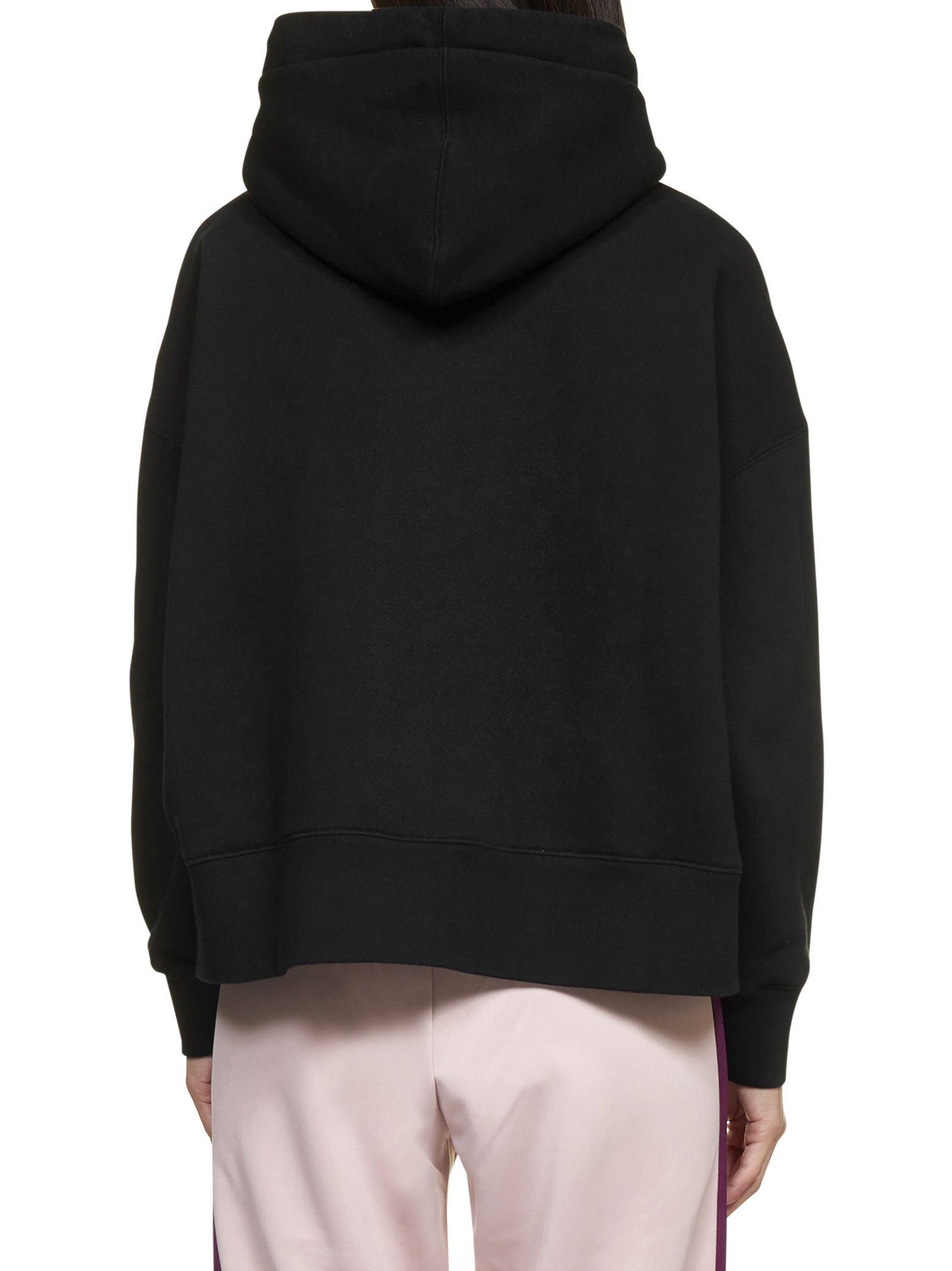 Bear logo print hoodie
