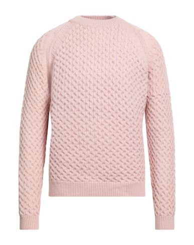 Daniele Fiesoli Lab Man Sweater Light pink Size L Merino Wool