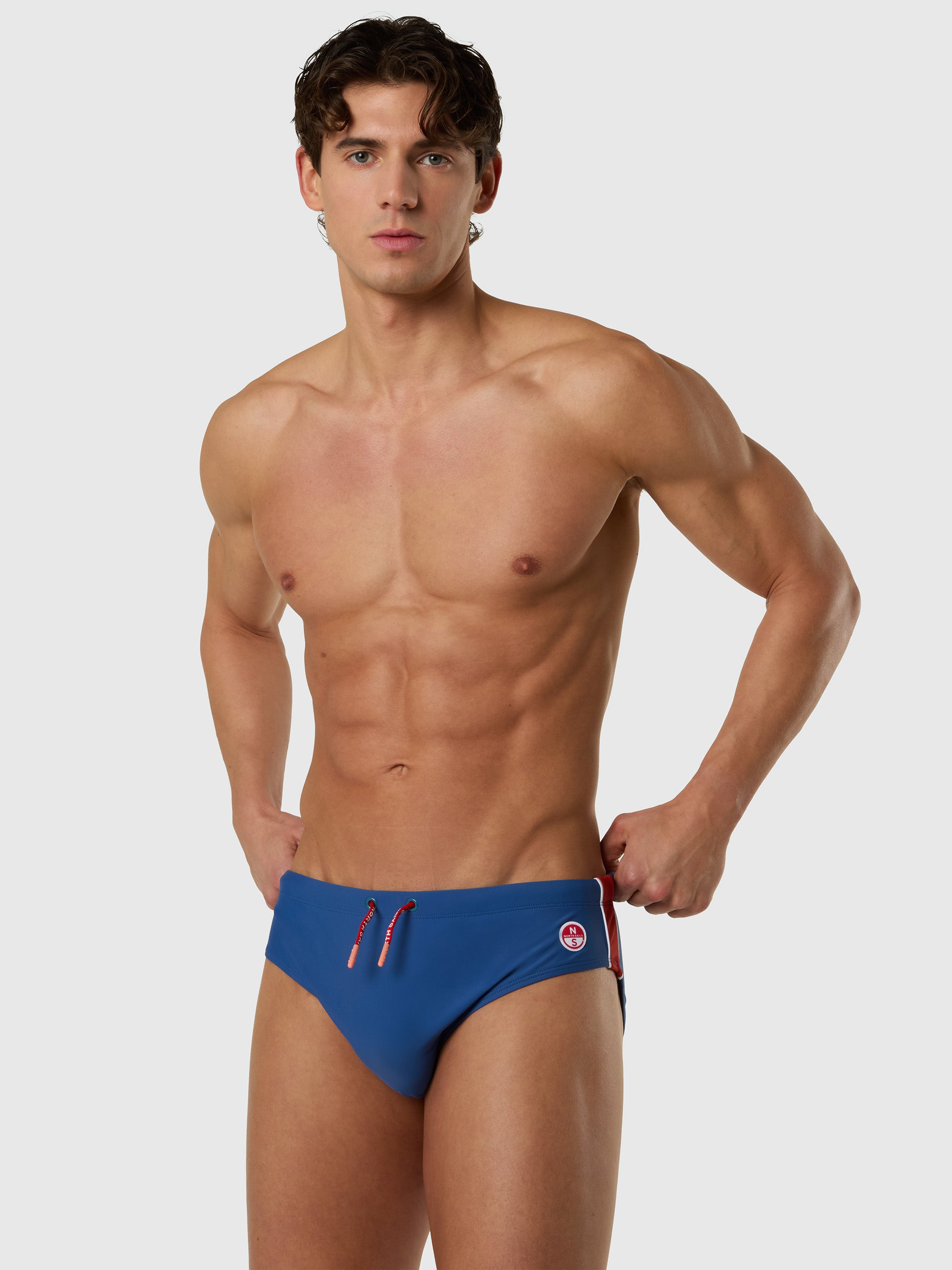 Swim briefs with side stripes - New Collection