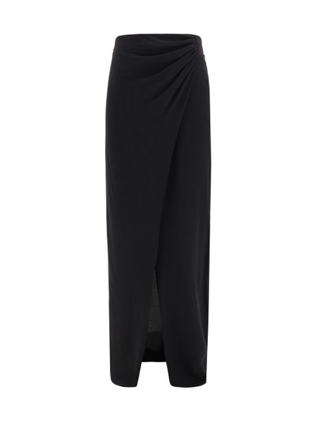 The Andamane Draped High-Waisted Skirt