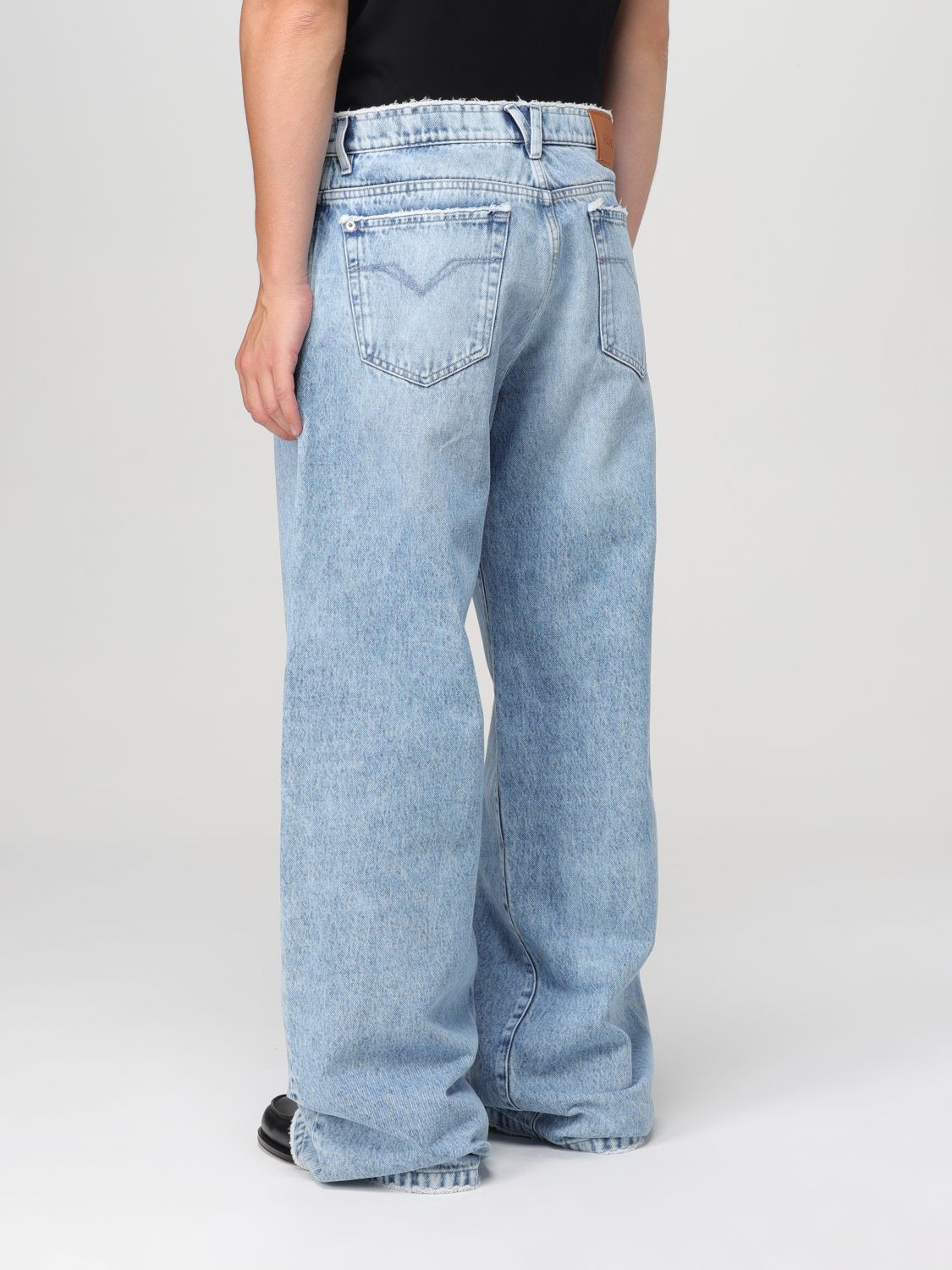 Mid-rise straight-leg jeans - Blue