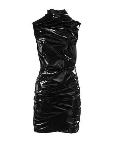 Woman Mini dress Black Size 4 Polyester, Polyurethane