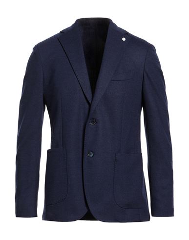 L. b.m. 1911 Man Blazer Navy Size 38 Virgin Wool