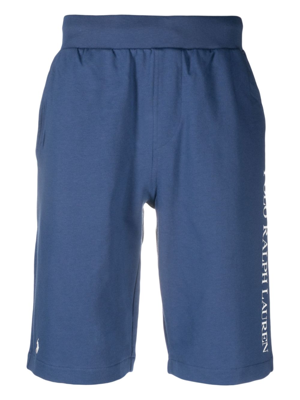 Logo-print cotton-blend shorts - Blue