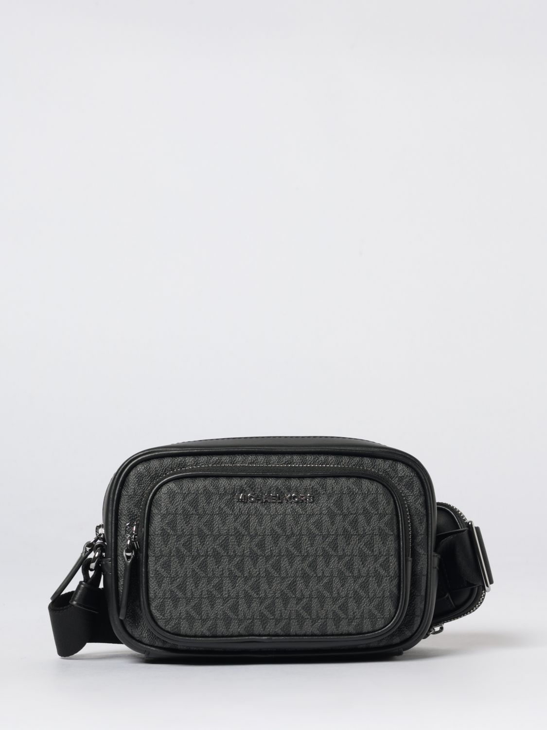 Hudson logo-print messenger bag - Black