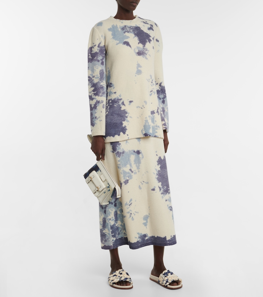 Exclusive to Mytheresa - Tie-dye cashmere minidress