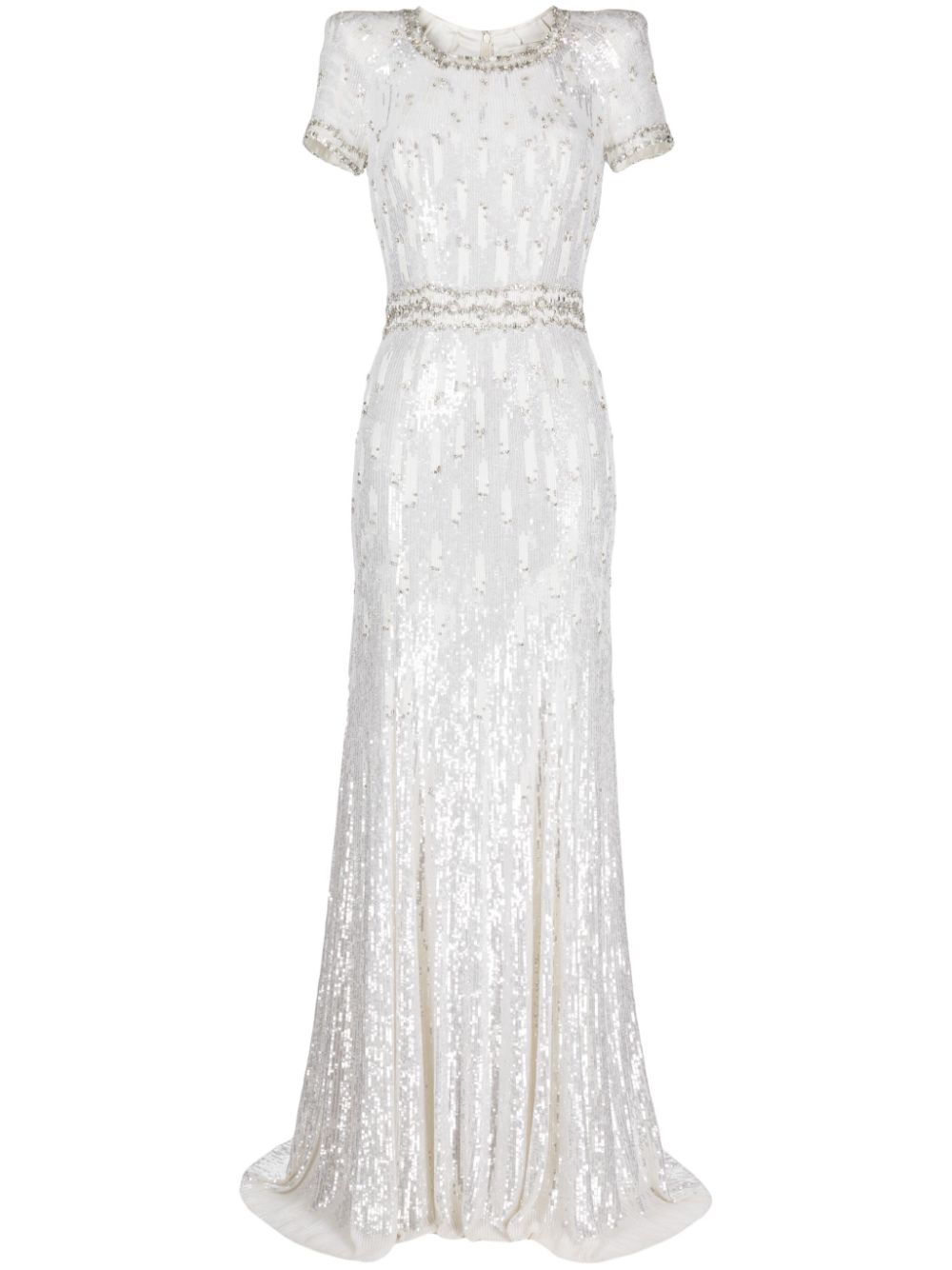 Kira sequin-embellished dress - White