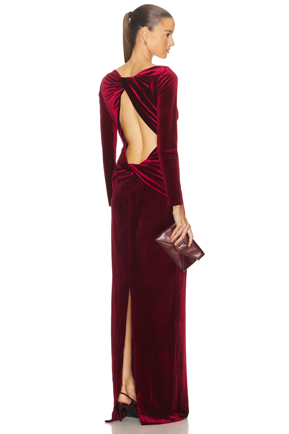 Retrofete Alizee Dress in Port - Burgundy. XS also in L, M