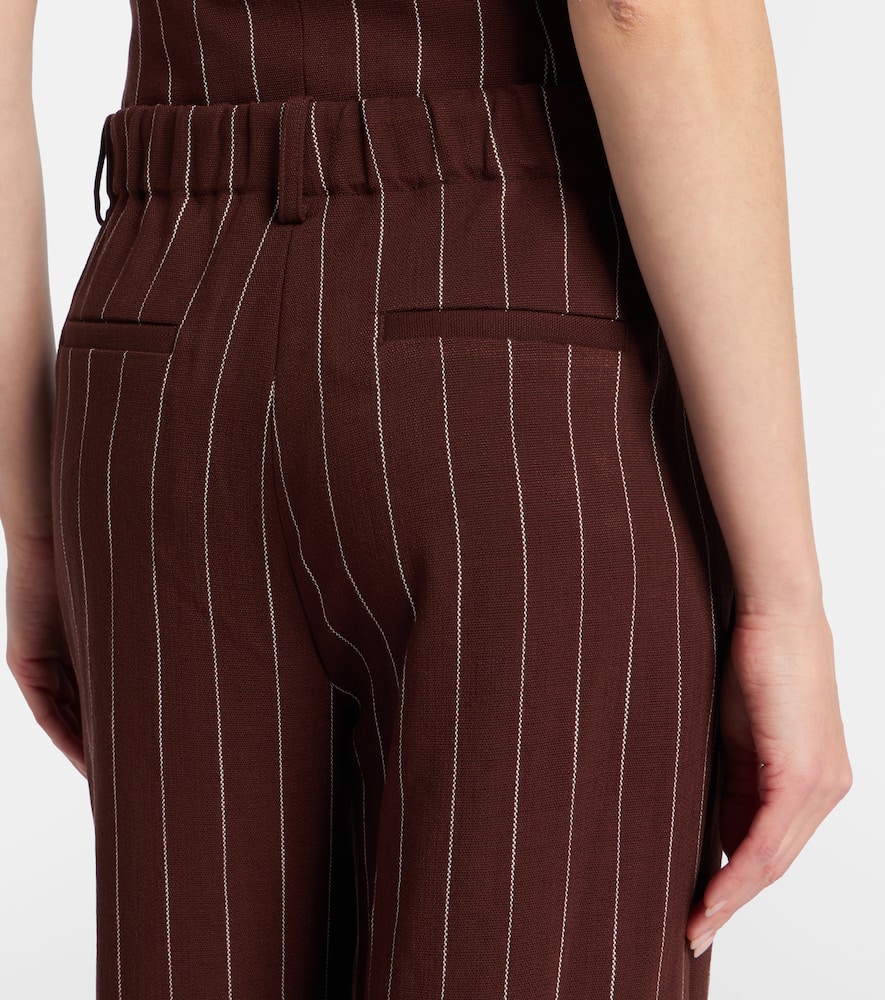 Tavar pinstripe wide-leg pants
