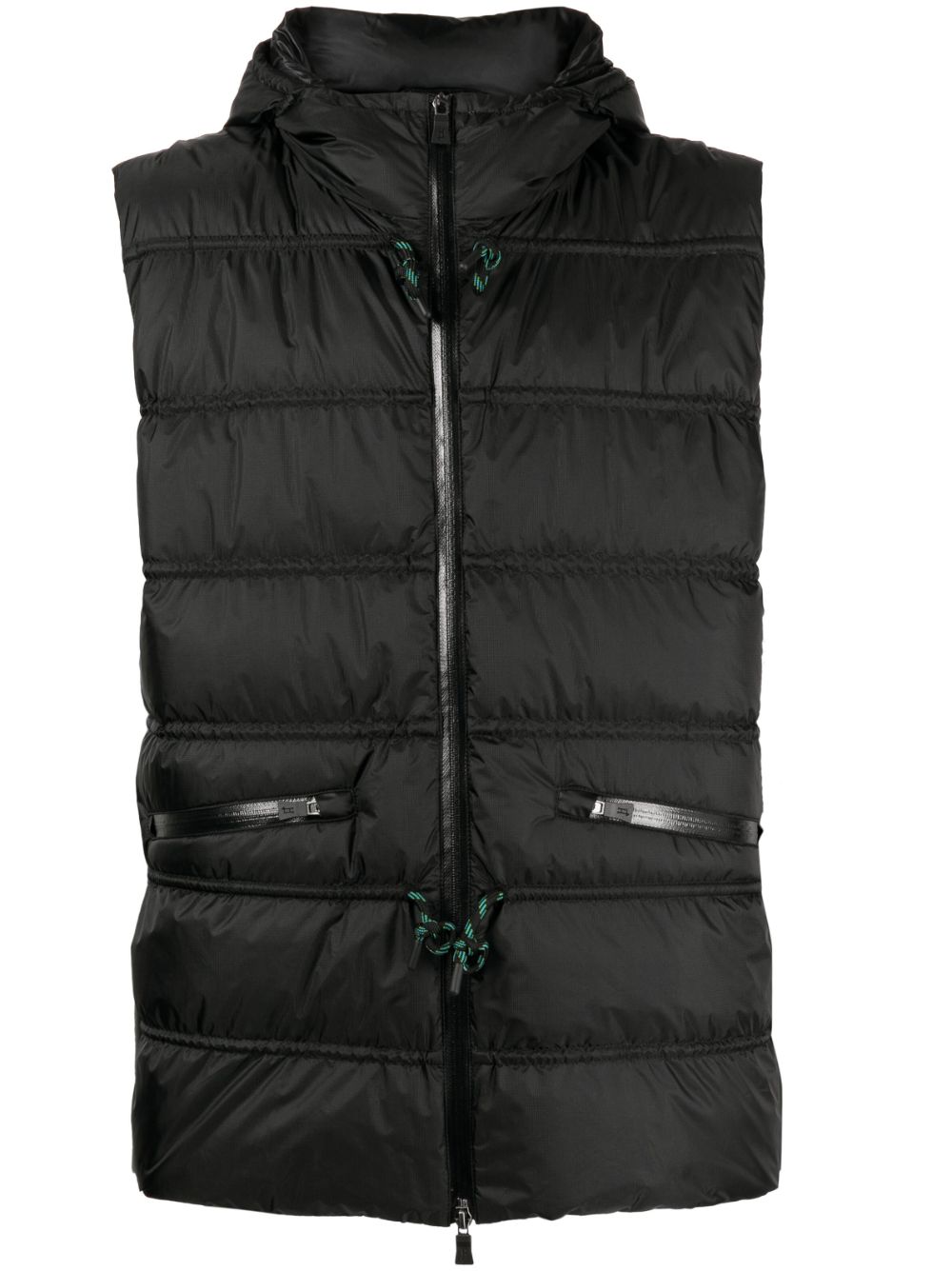 Laminar sleeveless waistcoat - Black