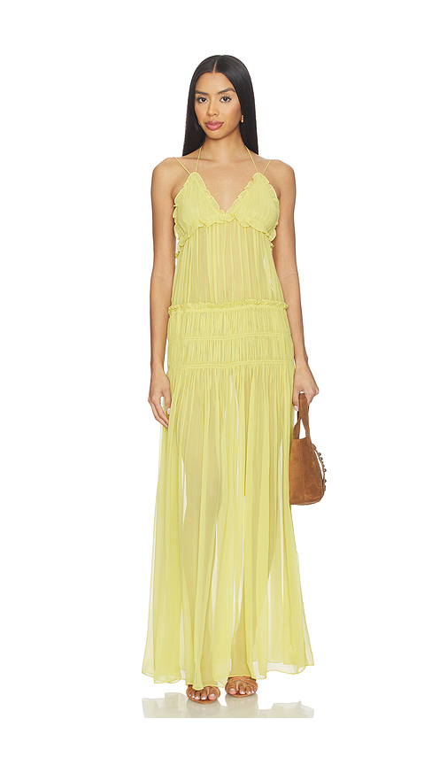 Tularosa Covasanta Maxi Dress in Green. L. Also in XXS, XS, S