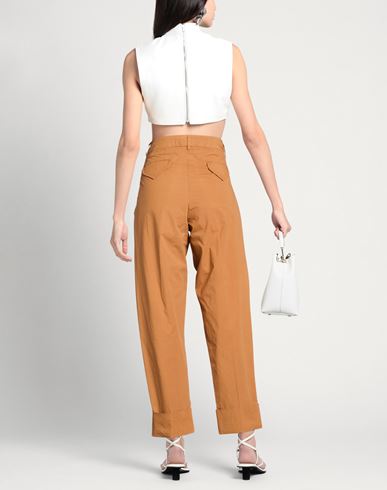 Woman Pants Mandarin Size 4 Cotton, Elastane