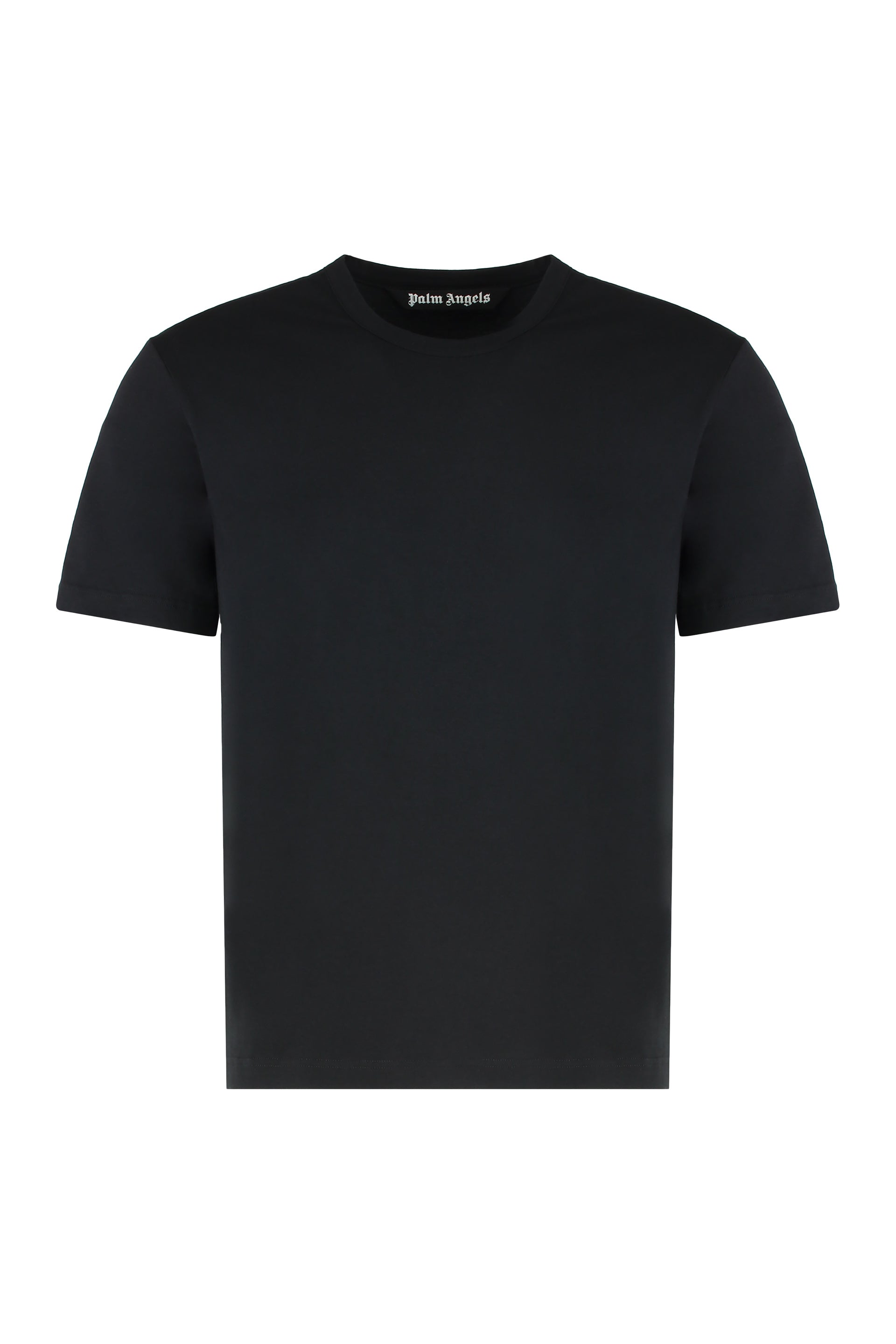 Cotton Stretch Crew Neck T-Shirt — Black