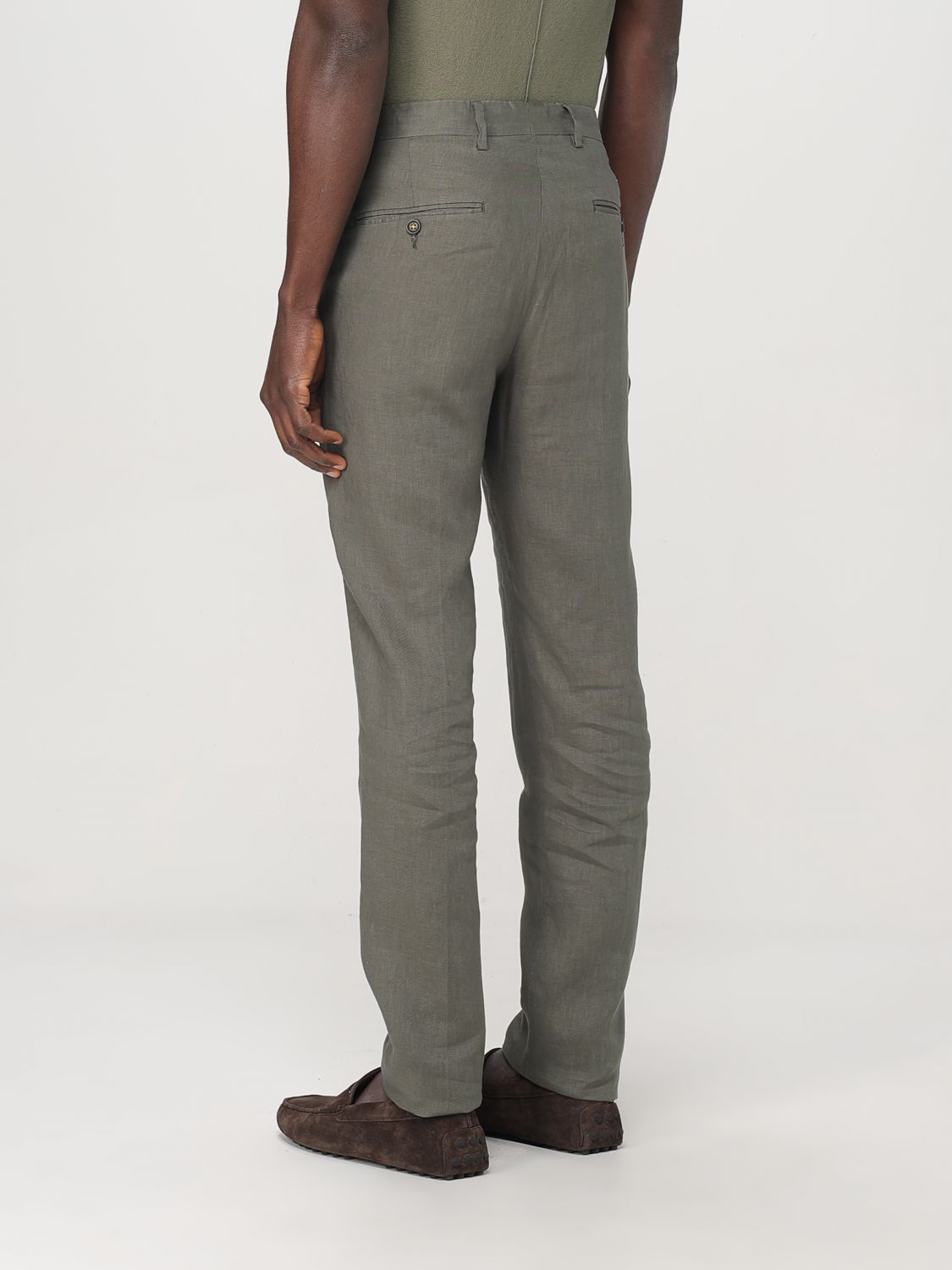 Pants Men color Green