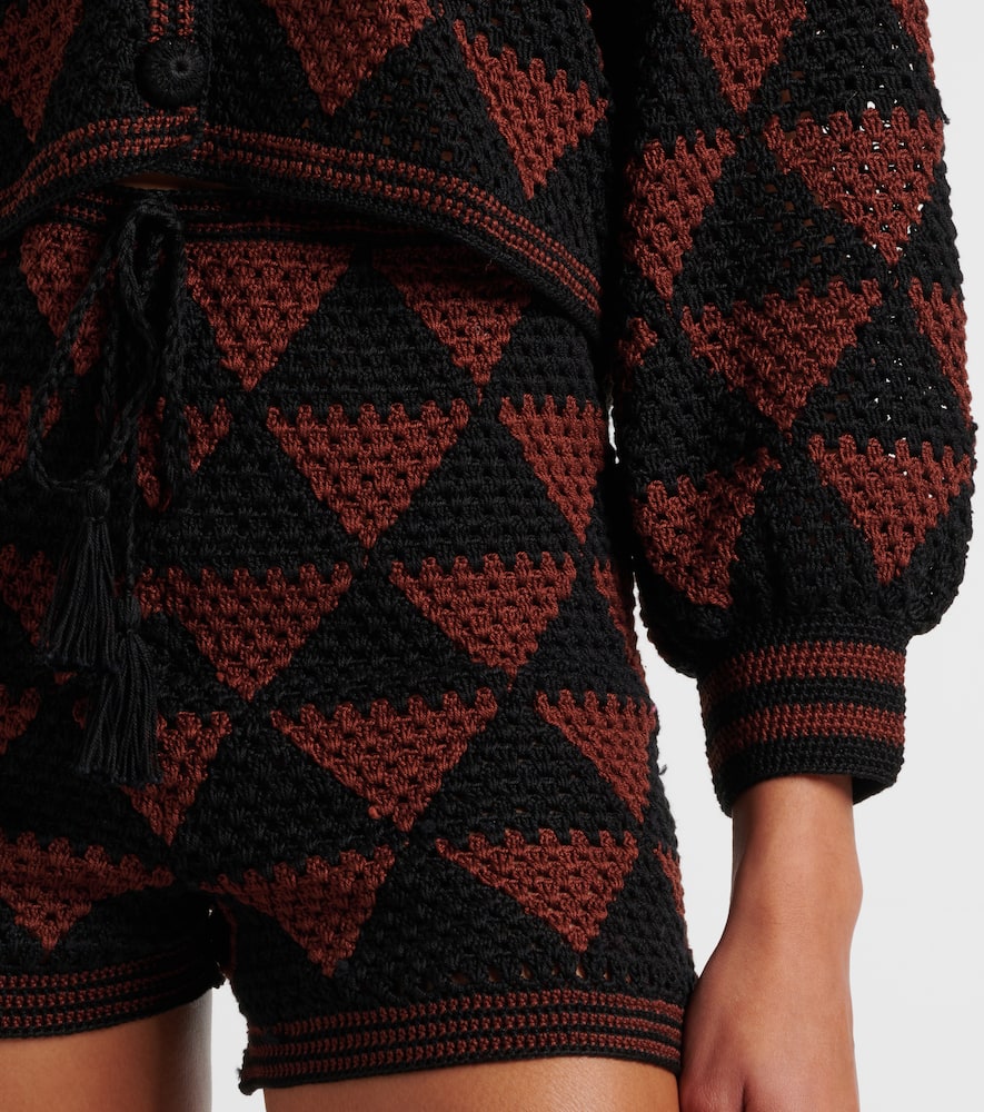Malia crochet cotton cardigan