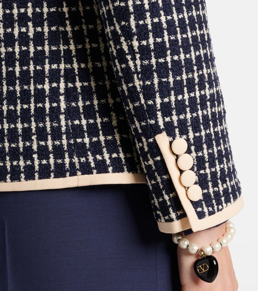 Wool and cotton-blend bouclé jacket