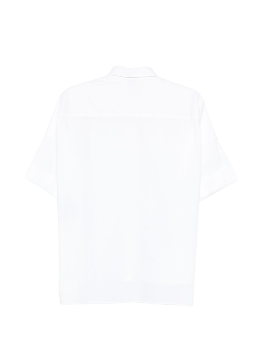 Fay - shirt collared neck embroidered lace layered design