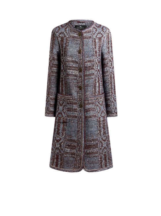 Bouclé Jacquard Coat
