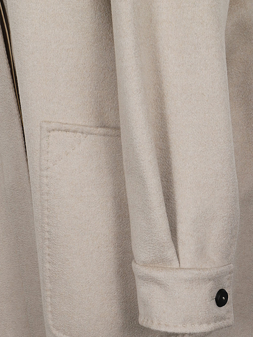 Button Detailed Long-sleeved Coat