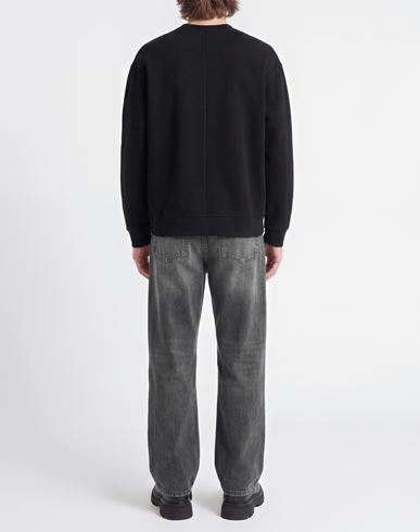 Man Sweatshirt Black Size S Cotton, Polyester, Elastane