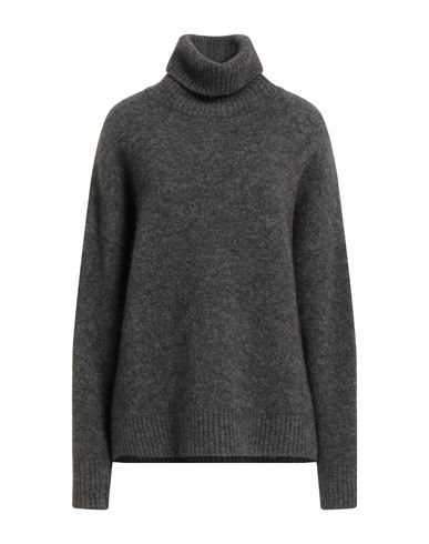 Woman Turtleneck Charcoal Size XS/S Polyamide, Alpaca wool, Wool, Elastane