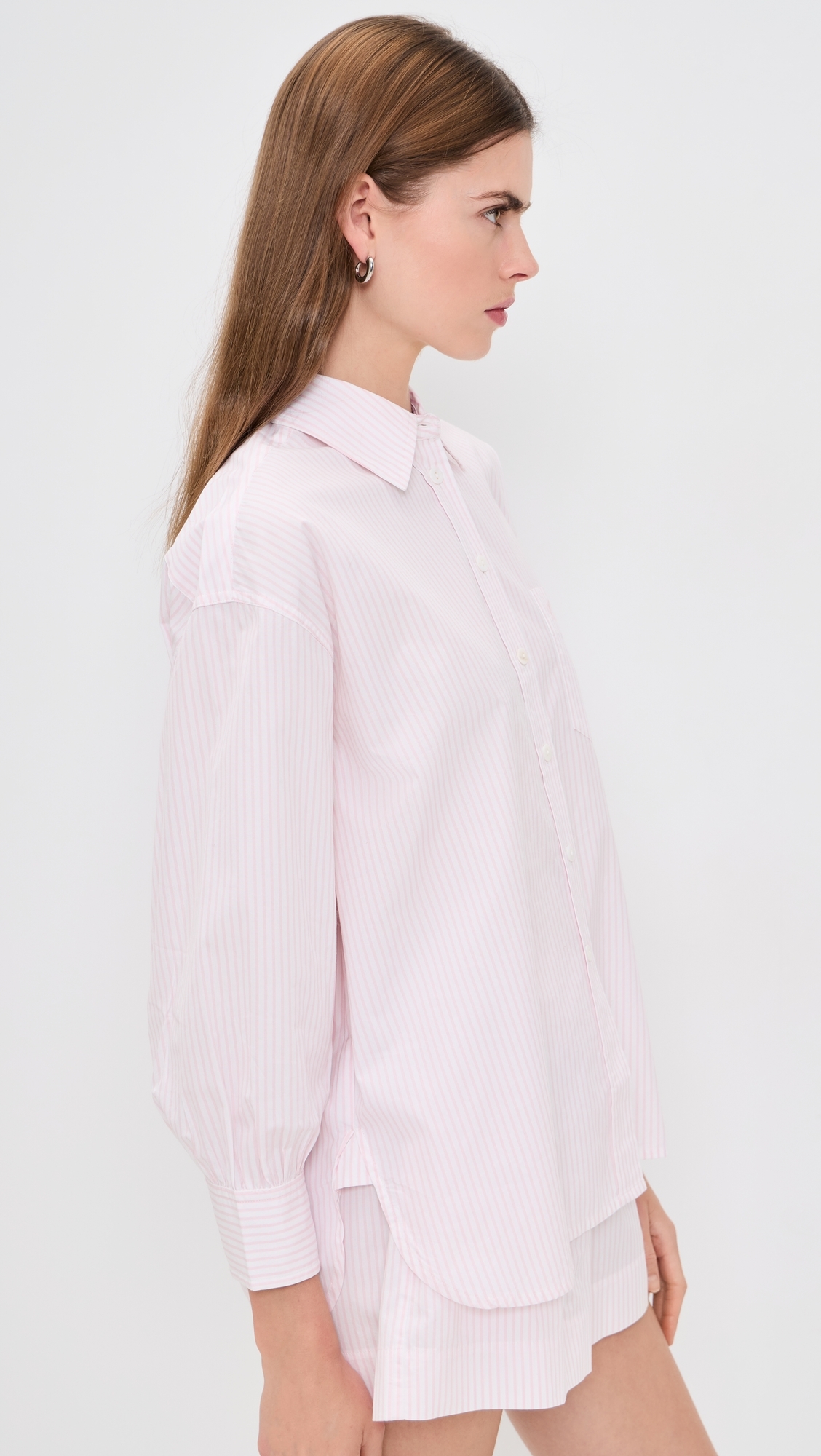 Kappa Button-Up Shirt Blush Stripe