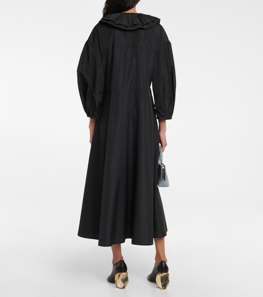 Ruffle-trimmed midi dress