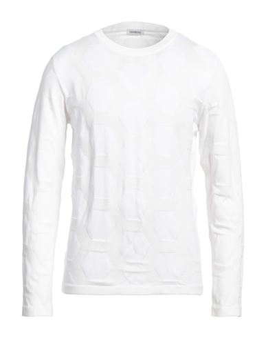 Man Sweater White Size XL Cotton, Polyester