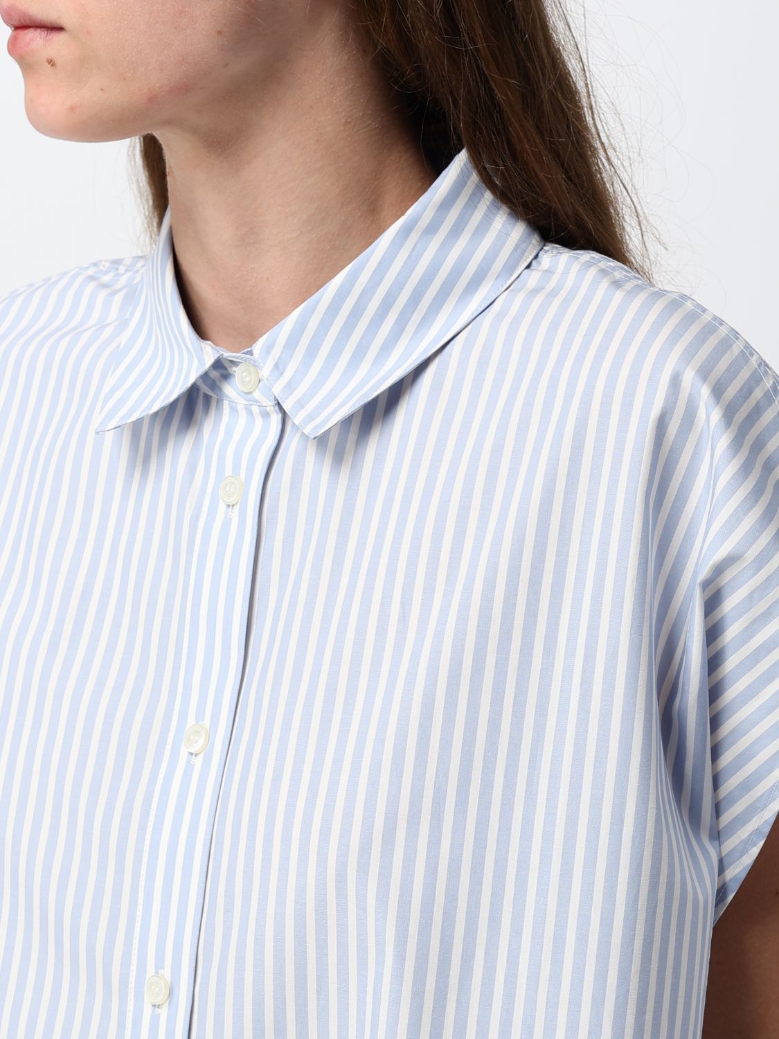 Shirt Woman color Gnawed Blue