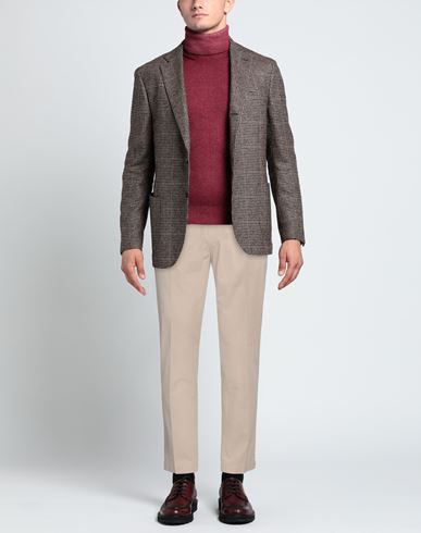Man Pants Sand Size 36 Cotton, Silk, Elastane