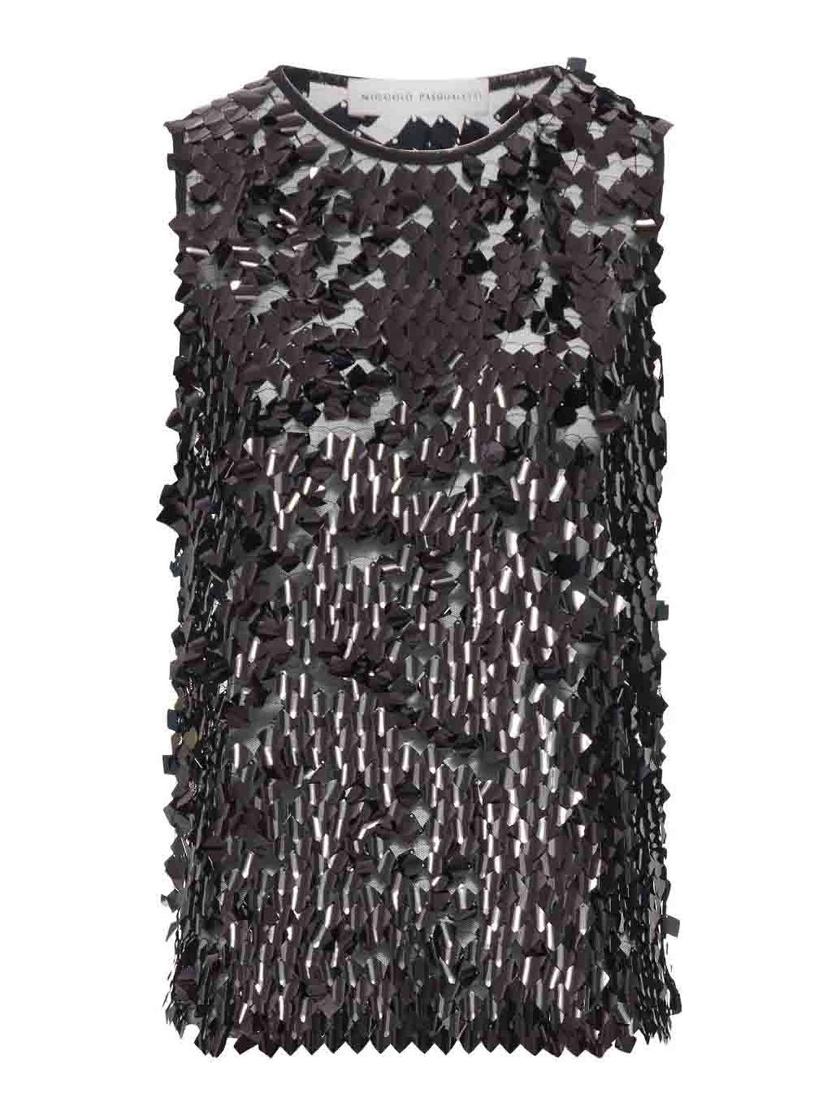 Tank Top - Square Dangle Sequin Tulle