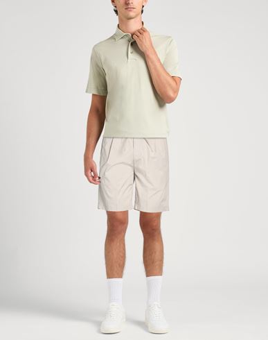 Man Shorts & Bermuda Shorts Light grey Size 28 Lyocell, Cotton, Elastane