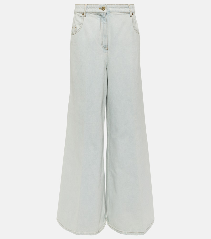 High-rise flared jeans
