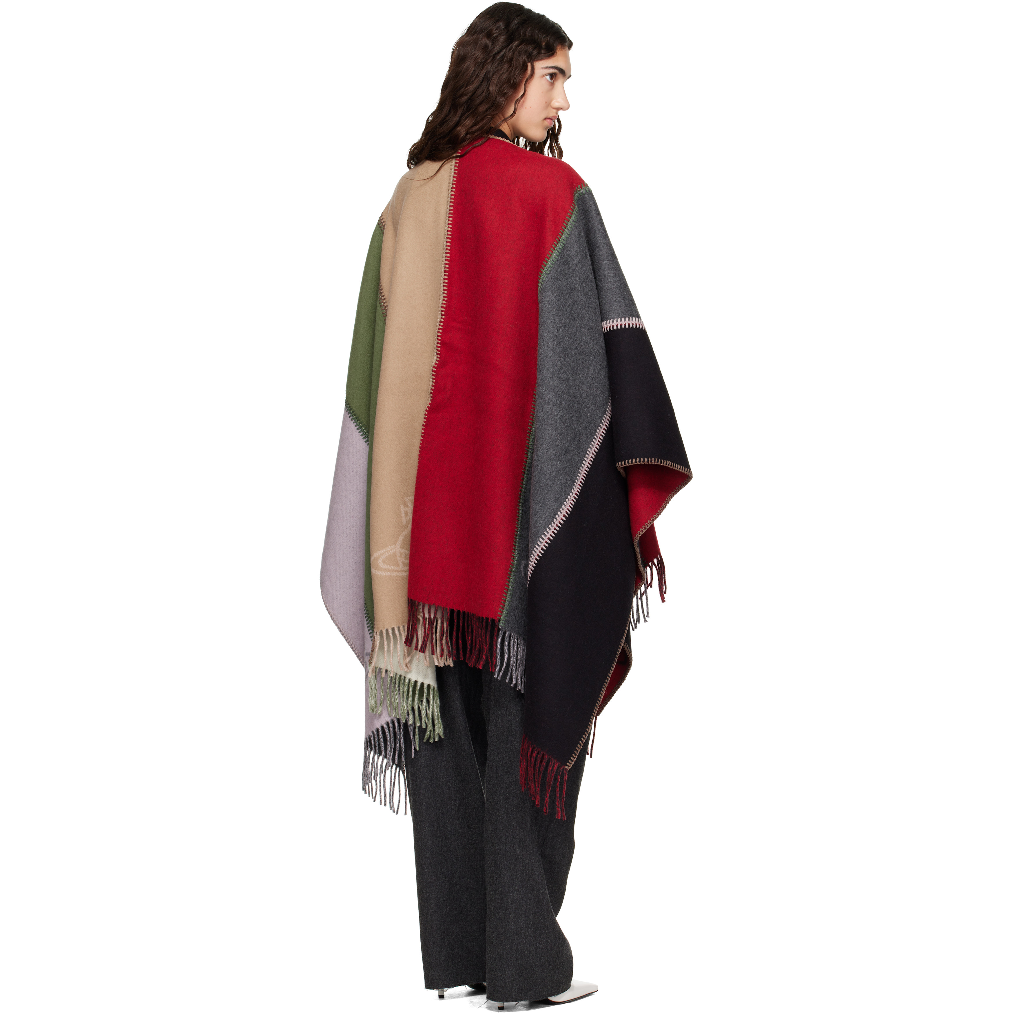 Multicolor Stefano Poncho Scarf