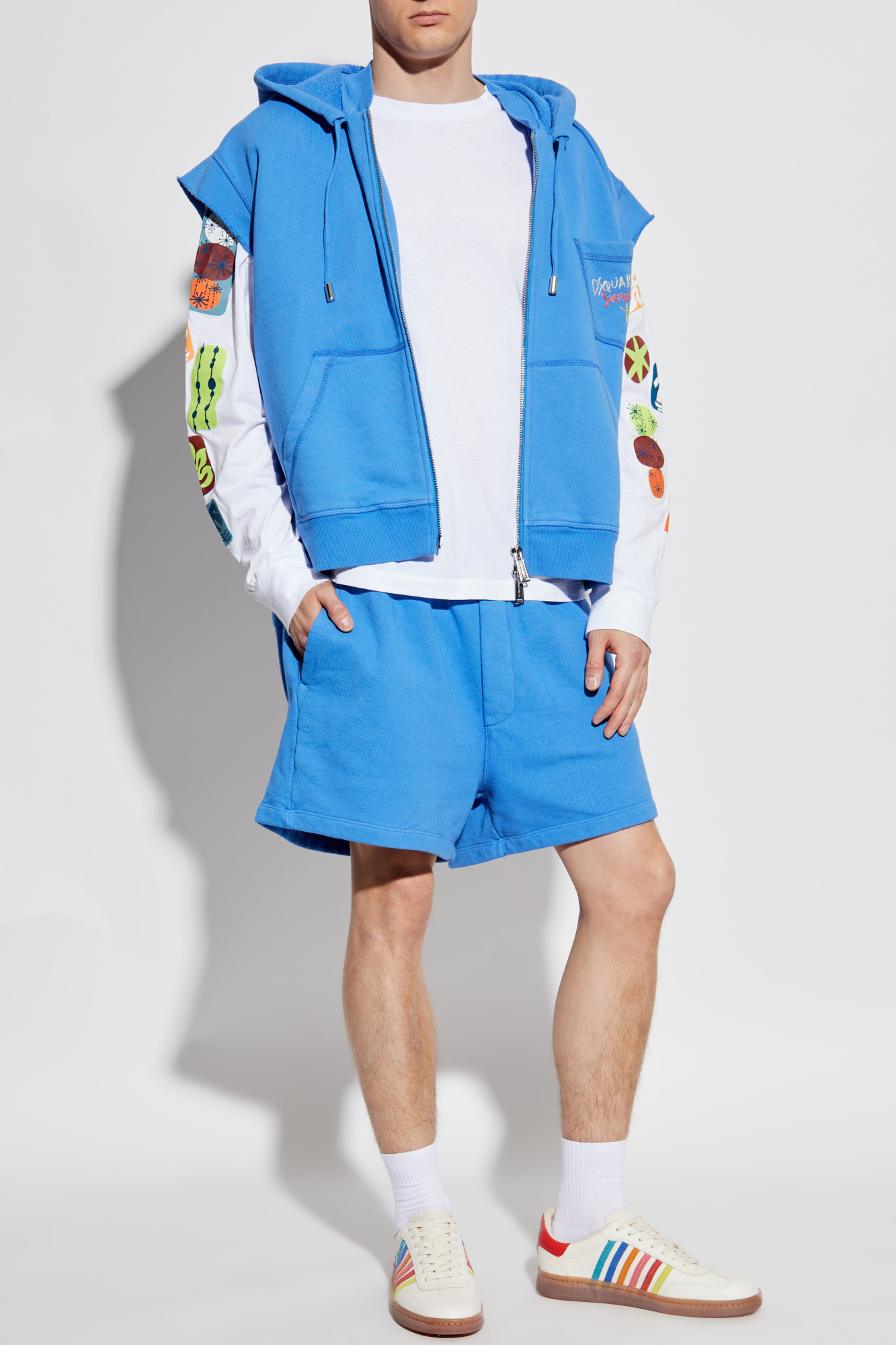 Dsquared2 Long-sleeve T-shirt "Summer Lovers", Men's, White