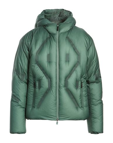 Man Jacket Emerald green Size 40 Polyamide, Polyester