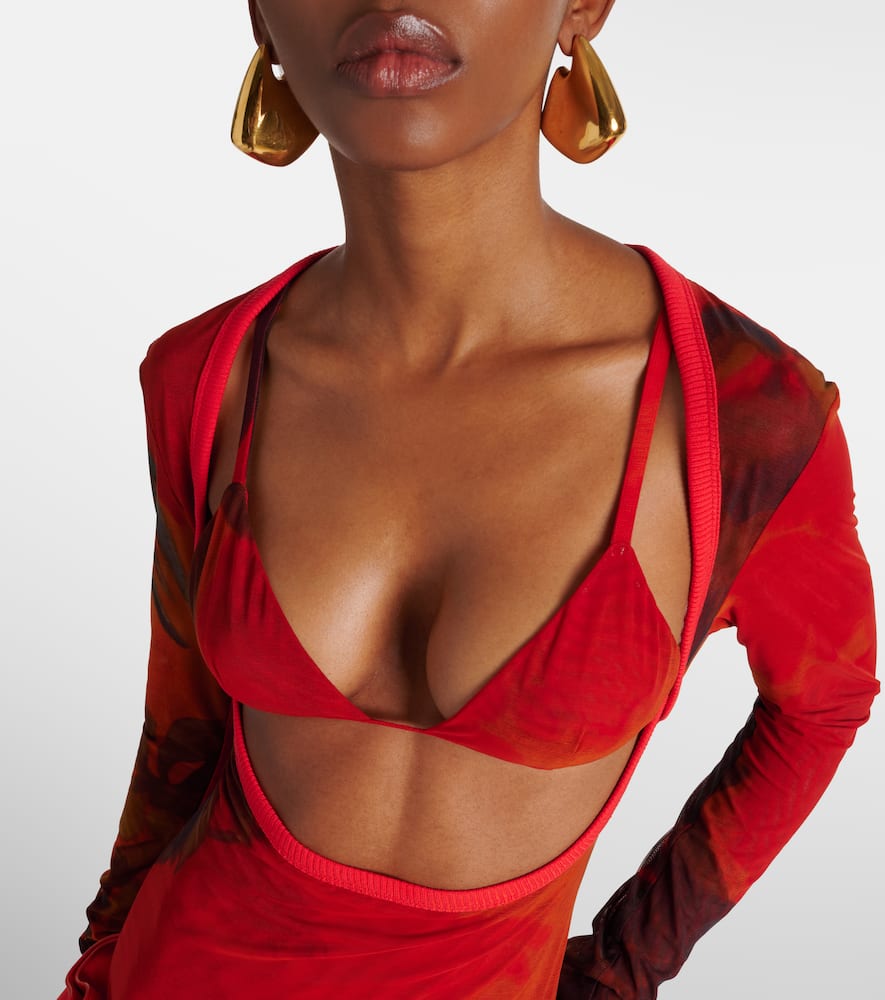 Libertine printed cutout maxi dress