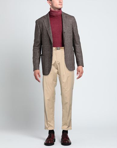 Man Pants Beige Size 28 Cotton, Elastane