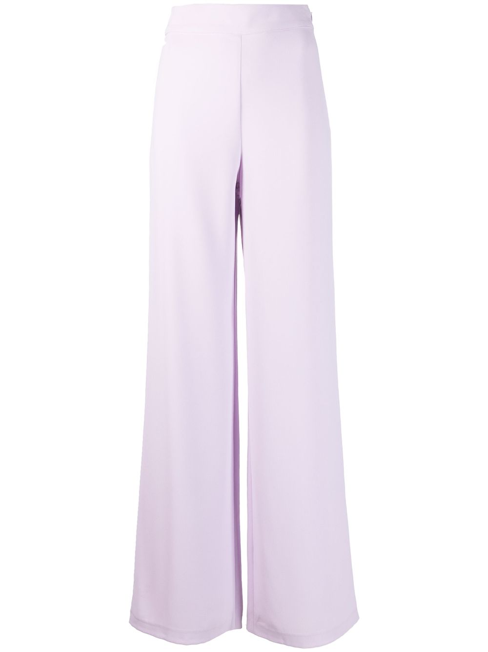 Wide-leg high-waisted trousers - Purple