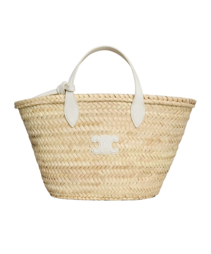 TEEN TRIOMPHE PANIER IN PALM LEAVES AND CALFSKIN