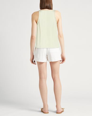 Woman Tank top Light green Size 2 Polyester